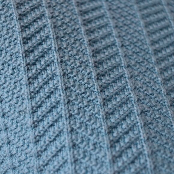 Liz Claiborne Villager XL 100% Cotton Teal Blue Henley Turtleneck Sweater - Picture 8 of 13